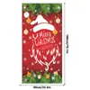 Cortina de Puerta de Decoración de Fondo Navideño Transfronteriza, Tela de Fondo para Fotografía de Fiesta Navideña con Agujeros en las Cuatro Esquinas para Colgar