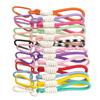 Combinación de colores creativa cuerda corta tejida de poliéster anti-pérdida taza colgante para parejas diy colgante para bolso cordón para teléfono móvil por lote