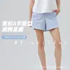 Shorts Lulu Bling Modelo de Contagem Feminino Corte Solto Cintura Alta Secagem Rápida Respirável Casual Esportivo Yoga para Verão