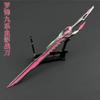 Juego de Tragar Alrededor de Luofeng Nueve Series Cuchillo de Batalla Modelo de Arma Aleación Adornos de Arma Cuchillo de Batalla Sombra de Sangre Juguete de Mano