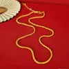 Tienda de Oro Chapado en Oro Mismo Estilo Collar de Oruga Novia Conjunto de Boda Cadena Oro de Arena Vietnamita Cadena para Clavícula para Mujeres