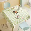 Mantel de Dibujos Animados, No Lavable, Impermeable, Resistente al Aceite, Resistente al Calor, Mantel de Mesa de Comedor, Lujo Ligero, Sensación de Alta Gama, Mantel de Mesa de Comedor con Ambiente Estilo Ins