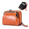 Nova bolsa de moedas de moda europeia e americana bolsa de cartão de mudança de cartão feminino integrada bolsa de clipe destacável carteira pequena retrô