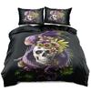 Exportación Transfronteriza Amazon Calavera Impresión Digital Ropa de Cama Juego de Tres Piezas Edición Limitada Hasta Agotar Existencias