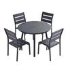 Cafeteria, restaurante ocidental, mesa e cadeira ao ar livre, Villa pátio, ferro preto, plástico, madeira, imitação, cadeira de madeira, churrasqueira, mesa de jantar, cadeira de jantar