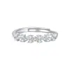 S925 Nuevo Anillo de Plata de Ley Pareja Enamorada Anillo Ajustable Anillo para Novia Regalo de Cumpleaños Joyería de Plata Lin Fa