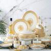 Conjunto de louça de porcelana de alta qualidade para comércio exterior, pratos de cerâmica, utensílios domésticos simples e fofos, será vendido como um conjunto de presentes