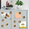Parche de Vidrio Egipcio Antiguo Caqui Estilo Mural Retro Faraón Esfinge Pirámide Imán Suave para Refrigerador