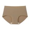 Ropa interior de una pieza sin costuras de cintura media para mujer cómoda transpirable antibacteriana talla grande 100.00kg regordeta M calzones de cadera delgados