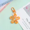 Nuevo Llavero de Flor Hueca Transparente de Colores Colgante para Joyería DIY Encanto Versátil Creativo para Bolso Femenino