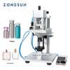 Máquina Pneumática de Tampar Frascos Zonesun Controle por Pedal Máquina de Tampar Garrafas de Vidro Máquina Automática de Tampar Líquidos Orais