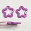 Llavero acrílico de girasol con forma de estrella de cinco puntas, colorido, para manualidades, bolso, colgante, accesorios de joyería hechos a mano