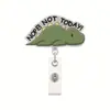 Venta Caliente Comercio Exterior Portabadge Retráctil con Cordón Divertido Animal Retráctil Acrílico Brillo Broche Pin Venta al por Mayor