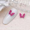 Venta al por mayor de joyas para uñas con diseño de mariposas y perlas de macarrones, nuevas celebridades de Internet, pintura en aerosol tridimensional de color, taladro de uñas de aleación