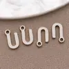 Acero Inoxidable Galvanizado Estilo Europeo y Americano 26 Letras Inglesas Etiqueta Colgante Pulsera Collar DIY Hecho a Mano Accesorios de Joyería