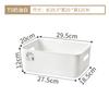 Caja de Almacenamiento de Artículos Varios con Tapa Cesta para Snacks de Baño de Plástico Caja de Almacenamiento de Cocina Caja Portátil para Ropa a Prueba de Polvo para el Hogar