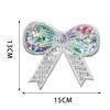 Nuevo Organza Color Mágico Lentejuelas Estéreo Lazo Dibujos Animados Ropa Infantil Accesorios para el Cabello Zapatos Sombreros Bolso Tela Adhesivos