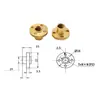 Husillo trapezoidal de acero inoxidable, tuerca de latón T8 y polea síncrona 2GT, adecuados para impresoras 3D pequeñas y máquinas de grabado