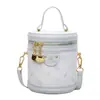 Nova Bolsa Saco Feminina Moda Primavera 2026 Bolsa de Mão Estampada Bolsa Transversal de Ombro Simples Versátil