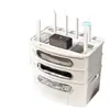 Estante Multifuncional de Almacenamiento y Organización, Router, Decodificador, Regleta, Caja de Gestión de Cables, Estante de Almacenamiento de Gran Capacidad