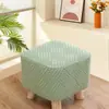 Funda para Taburete para Cambiar Zapatos Simple para el Hogar Cuadrada Redonda Extraíble y Lavable Taburete Bajo Cubierta de Hongo Cubierta Universal para Taburete Todo Incluido