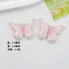 Cara Brillante Letra Colorida Mariposa Accesorios de Resina Hechos a Mano DIY Pasador Tocado Agujero de Vaso de Agua Zapatos Material para Joyería