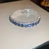 Brillo de Sal Marina~Pulsera de Flor de Circonita Súper Brillante, Estilo Coreano Ins, Pulsera Dulce, Lujo Ligero, Sensación de Alta Gama, Accesorio de Mano Versátil