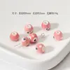 Miel Rosa Corazón Cerámica Cuentas Calabaza Cuentas Tulipán Lluvia Mariposa Pulsera Collar de Cuentas DIY Accesorios Hechos a Mano