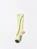 Calcetines de compresión deportiva para pantorrillas de mujer, estilo fino de verano, adecuados para bádminton, tenis, carrera profesional, salto de cuerda, ciclismo al aire libre, calcetines de tubo largo