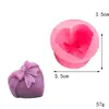 Molde de Silicona Estéreo con Forma de Corazón Clavel Rosa Molde de Chocolate Molde para Jabón Hecho a Mano Decoración Plegable para Pastel