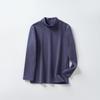 Camiseta Térmica de Base Cálida para Otoño e Invierno para Niños, Top de Otoño para Niños Estilo Coreano de Cuello Medio, Ropa Interior para Bebés Niñas Top de Color Sólido de Cuello Medio-Alto