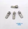 Cabeça de zíper de fábrica em estoque Não. 3 Não. 5 Não. Bolsa com zíper e puxador inferior de metal prateado brilhante com 8 pérolas
