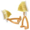 Cepillo Triangular Plegable, Cepillo Plegable Multifuncional para Estufa de Mango Corto, Cepillo para Ollas, Cepillo Limpiador de Ranuras, Cepillo para Esquinas de Ventanas
