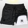 Amazon AliExpress Explosiones Pantalones Cortos Dobles de Dos en Uno para Hombre Europeos y Americanos Serie Araña Pantalones Cortos de Playa