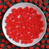 Decoración Navideña Hojas Rojas y Verdes Pegamento Crema Producción DIY Funda de Teléfono Accesorios para el Cabello Imanes para Refrigerador Adornos Accesorios de Resina