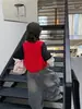Top para niño WO, colección otoño 2026, bloques de color, aspecto en capas, camiseta de manga larga holgada