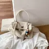 Bolso de mano platino para mujer, nuevo bolso de hombro coreano de tendencia 2026, bolso de mano de alta gama elegante de gran capacidad para el día a día