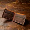 1059 Cartera de Cuero Crazy Horse para Hombre Portabilletes de Cuero Genuino Portatarjetas Estilo Vintage Europeo y Americano Aliexpress Portatarjetas de Cuero Genuino Cuero Crazy Horse