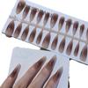 Rubor Marrón Claro Moshang Uña Pre-fabricada Punta del Dedo Pegamento para Uñas Aerosol para Manos Puede Ser Procesado para Procesamiento Secundario de Esmalte de Uñas Portátil