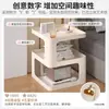Alternativa de Mesita de Noche Estante de Almacenamiento de Hierro Forjado Dormitorio 2025 Hogar Creativo Móvil Grande Simple Mesa Auxiliar