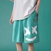 Pantalones Cortos con Estampado de Caritas Sonrientes para Hombre Verano Delgados Rectos Holgados Ropa Exterior Deportivos Modernos Pantalones Cortos de Playa Pantalones Casuales