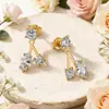 Pendientes de Zirconia de Moda Personalizados para Comercio Electrónico Transfronterizo Europeo y Americano 2026 Pendientes de Diseño Exquisito y Sencillo para Mujer