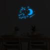 YG235 Comércio Exterior Luz Azul Lua Estrelas Adesivos Luminosos Decoração Quarto Infantil Adesivos Fluorescentes Quarto Luminoso Autoadesivo
