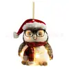 Colgante Decorativo de Árbol de Navidad Plano de Acrílico Nuevo Transfronterizo Colgante Decorativo de Gato de Dibujos Animados Lindo