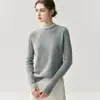 Suéter de Punto Trenzado con Diamantes Bai Cai Rong Otoño/Invierno 2026, Camiseta Básica de Punto Cuello Redondo, Top Jacquard Versátil y Elegante