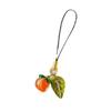 Vaso de fruta creativo Caqui llavero diy hecho a mano bolsa para airpods colgante para funda de teléfono Accesorios Venta al por mayor