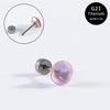 Aretes de Aleación de Titanio G23 Aretes de Varilla Fina con Tornillo Titanio F136 Disco Combinado DIY Perforación de Cartílago Huazi