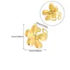 Aliexpress Anillo Geométrico de Flor Simple Nuevo para Mujer Acero Inoxidable Chapado en Oro Anillo Abierto de Girasol Al por Mayor