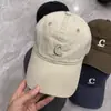 Boné de Baseball Macio com Bordado da Letra C Tendência Algodão Escovado Modelador para Mulheres Outono e Inverno Quente Boné Personalizado com Aba Curta para Homens
