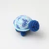 Colgante de Muñeca de Ganchillo Popular Hecha a Mano Transfronteriza, Adorno de Tortuga Pequeña de Ganchillo de Hilo, Decoración de Colgante para Llavero Tejido